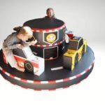 4 Car Merry Go Round ride on