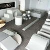 Grey and White Soft Play Set